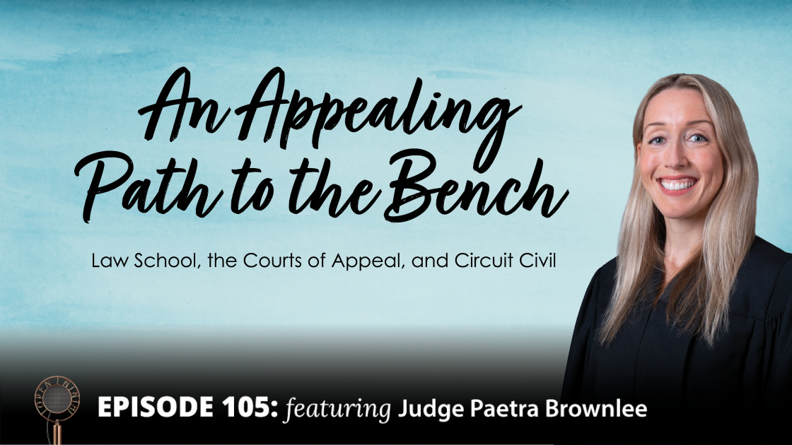 Open Ninth Episode 105 - An Appealing Path to the Bench Open Ninth Episode 105 - An Appealing Path to the Bench
