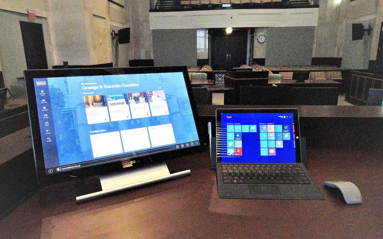 Judicial Bench - Surface Pro Workstation