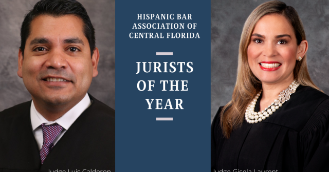 HBACF Jurists of the Year - Judges Calderon and Laurent