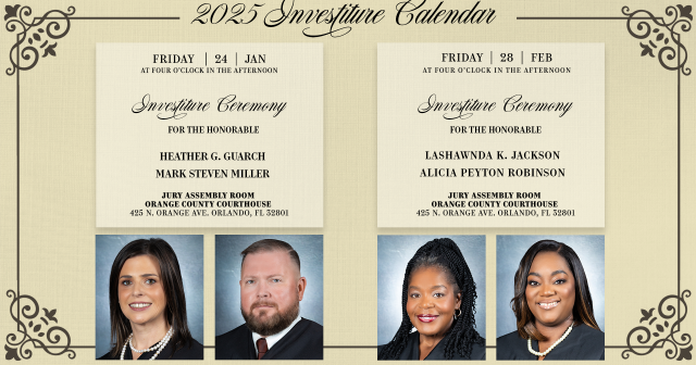 2025 Investiture Calendar - Guarch, Miller, Jackson, Peyton Robinson